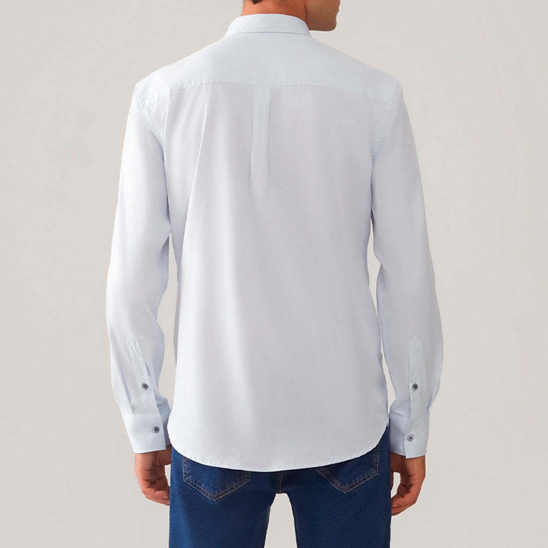 Camisa Algodão Masculina - Azul Claro
