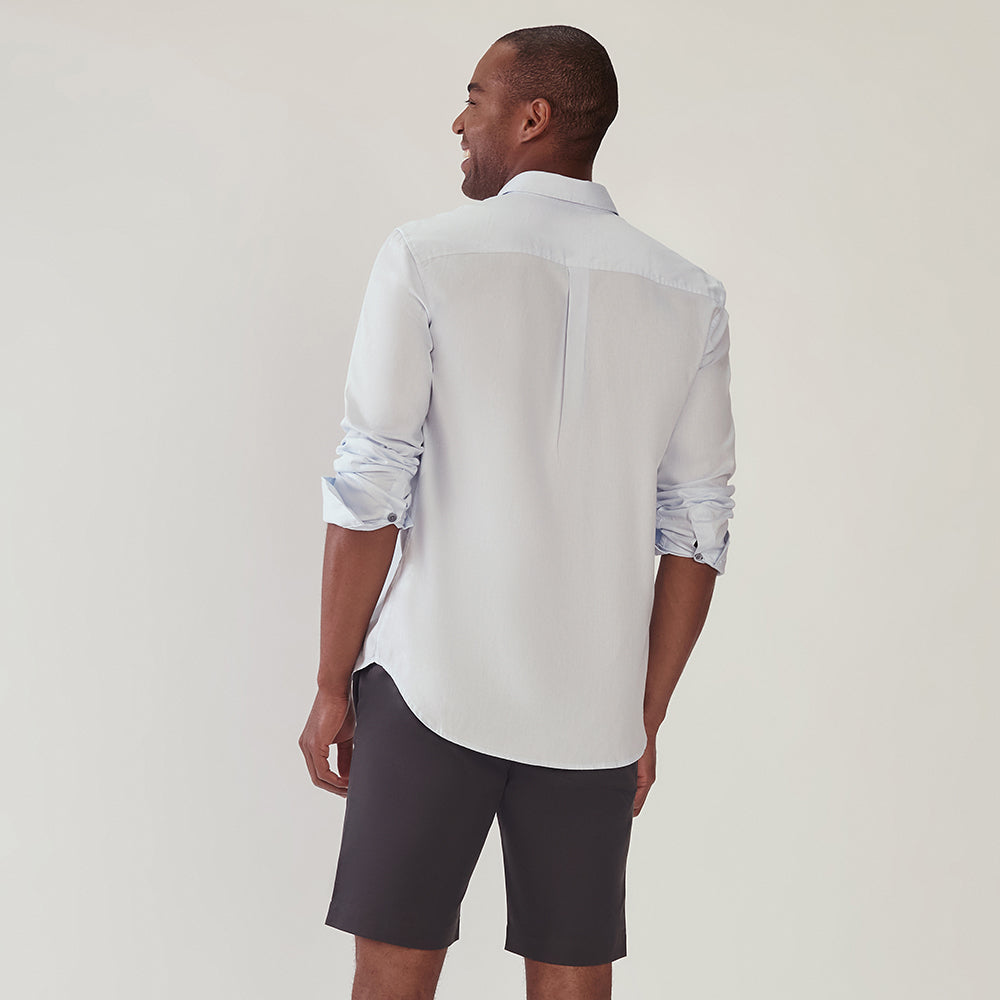 Camisa Algodão Masculina - Azul Claro