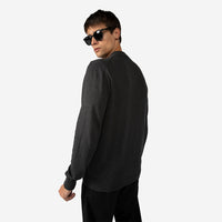 Suéter Tricot Algodão Zíper Masculino - Mescla Escuro