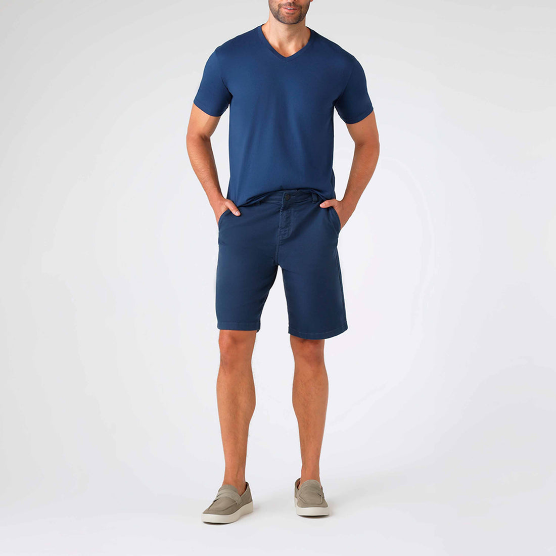 Bermuda Chino Sarja Masculina - Azul Marinho