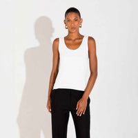 Regata Algodão Pima Feminina - Branco