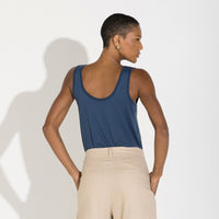 Regata Algodão Pima Feminina | Life Collection - Azul Carbono