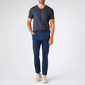Calça Chino Sarja Masculina - Azul Marinho