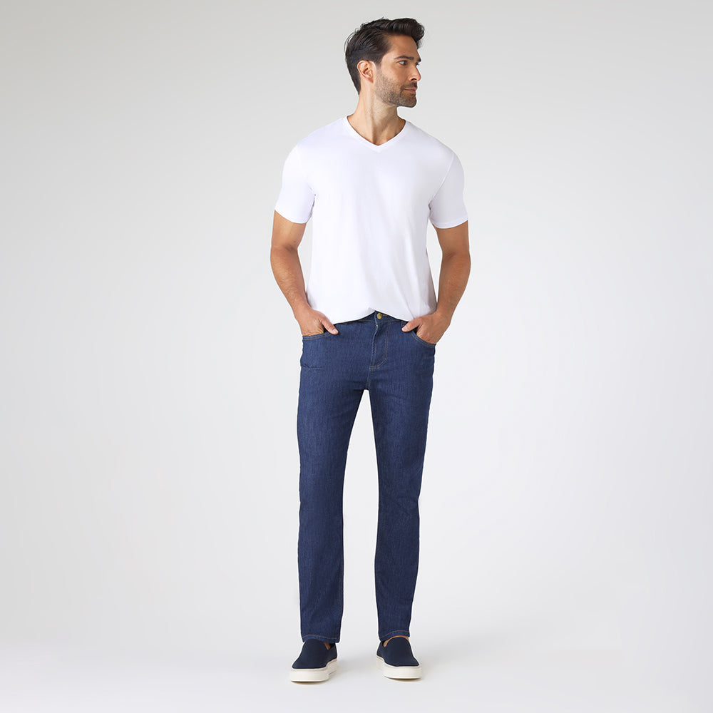 Calça Jeans Slim Masculina - Azul Jeans Médio
