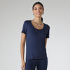 Tech T-Shirt Modal U Premium Feminina | Basico.com - Azul Marinho