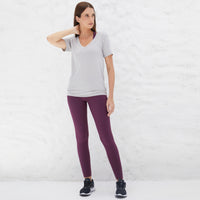 Tech T-Shirt Modal V Premium Feminina | Basico.com - Cinza Claro