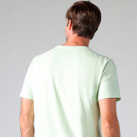 Camiseta Malha Linho Masculina - Verde Menta