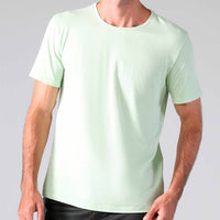 Camiseta Malha Linho Masculina - Verde Menta