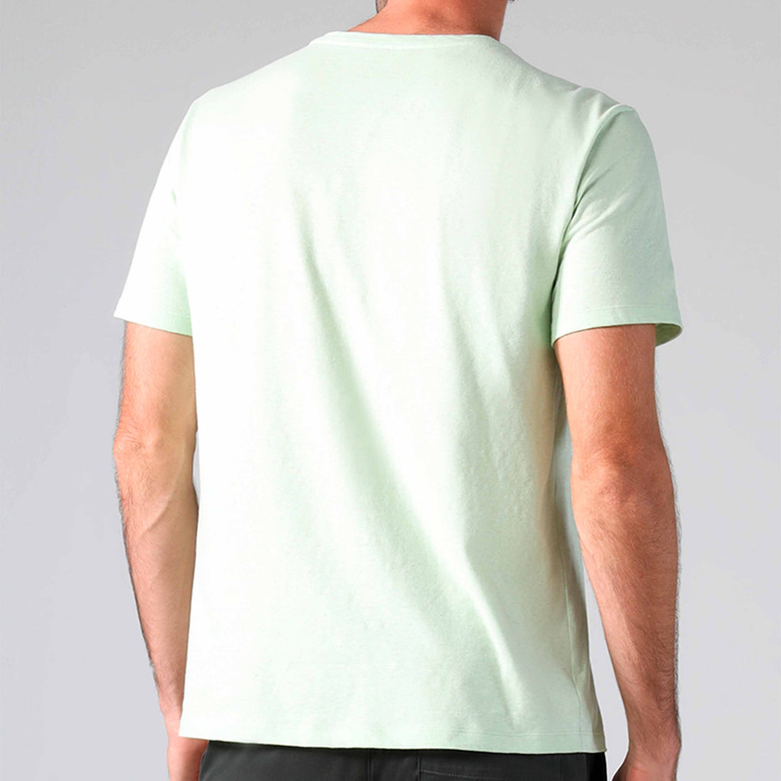 Camiseta Malha Linho Masculina - Verde Menta