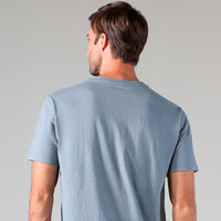 Camiseta Malha Linho Masculina - Azul Cobalto