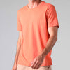 Camiseta Malha Linho Masculina - Laranja Telha
