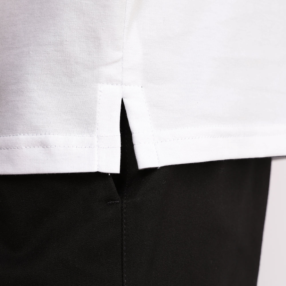 Polo Pima Masculina - Branco