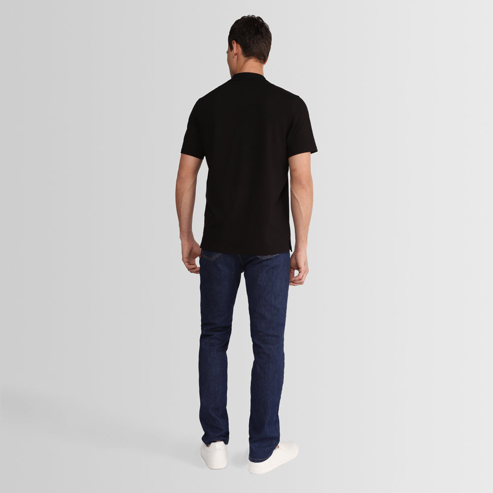 Polo Pima Masculina - Preto