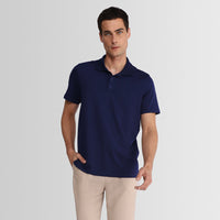 Polo Pima Masculina - Azul Marinho