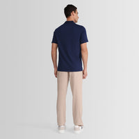 Polo Pima Masculina - Azul Marinho