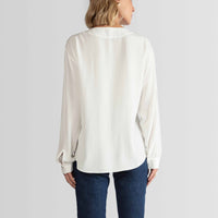 Blusa Viscose Manga Longa - Off White