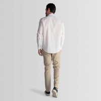 Camisa Linho Blend Masculina - Branco