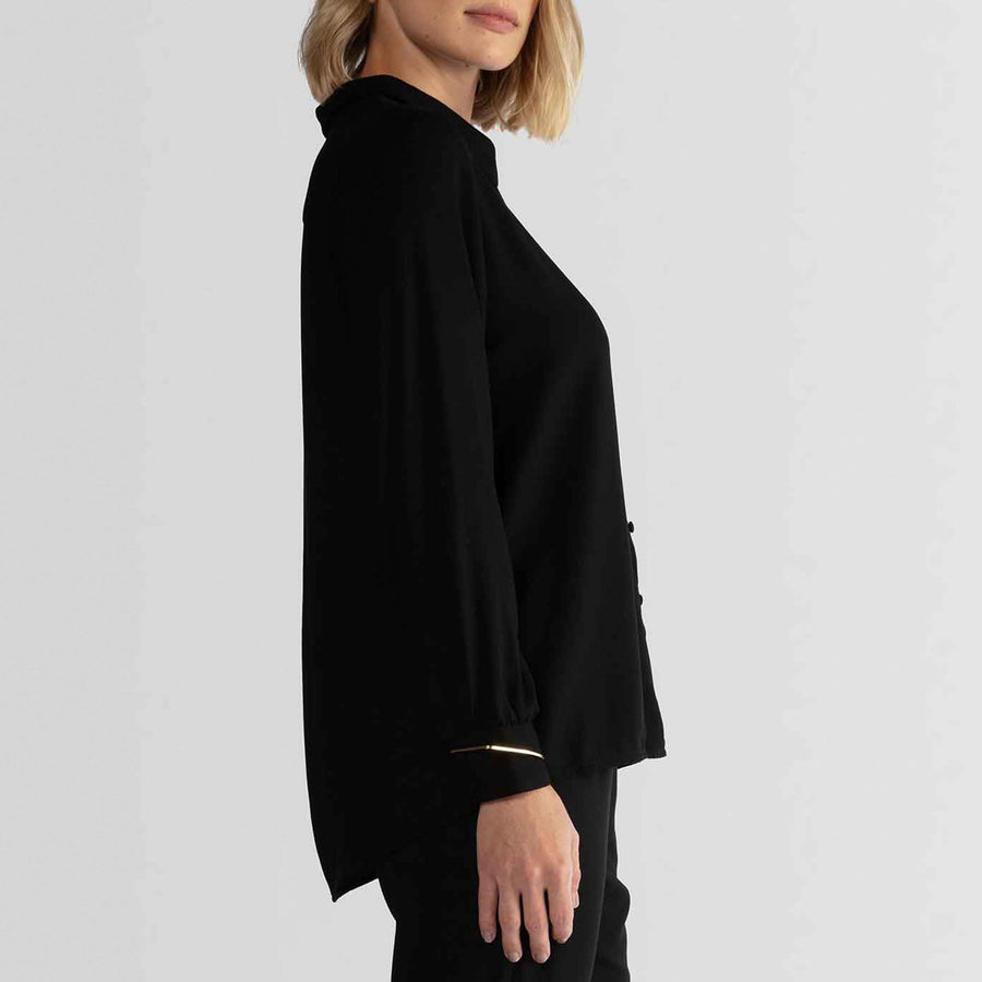 Camisa Ampla Viscose - Preto