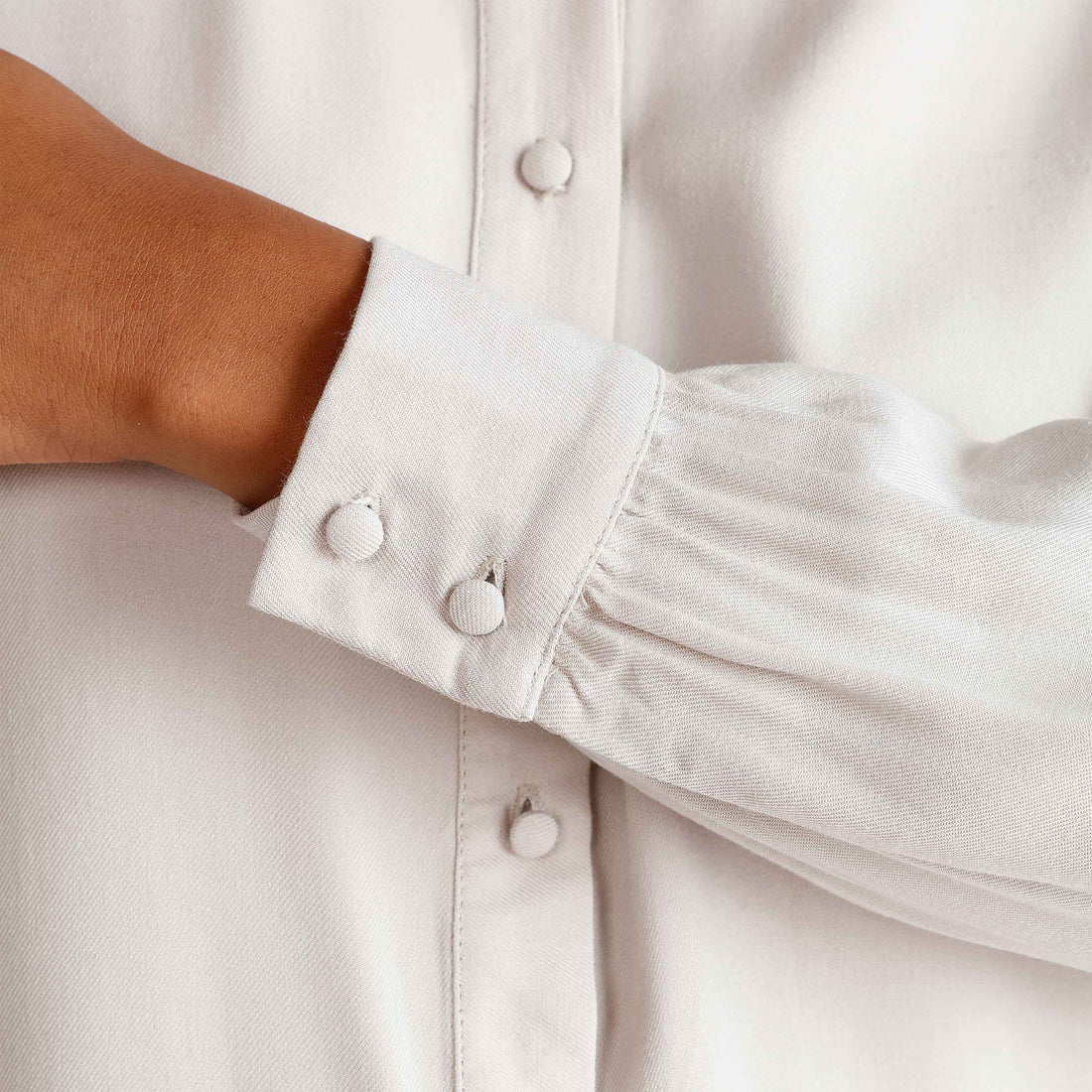 Camisa Ampla Viscose - Bege Claro