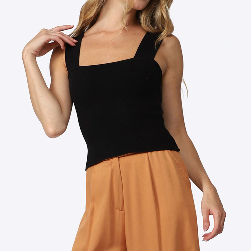 Top Tricot Viscose Feminino - Preto