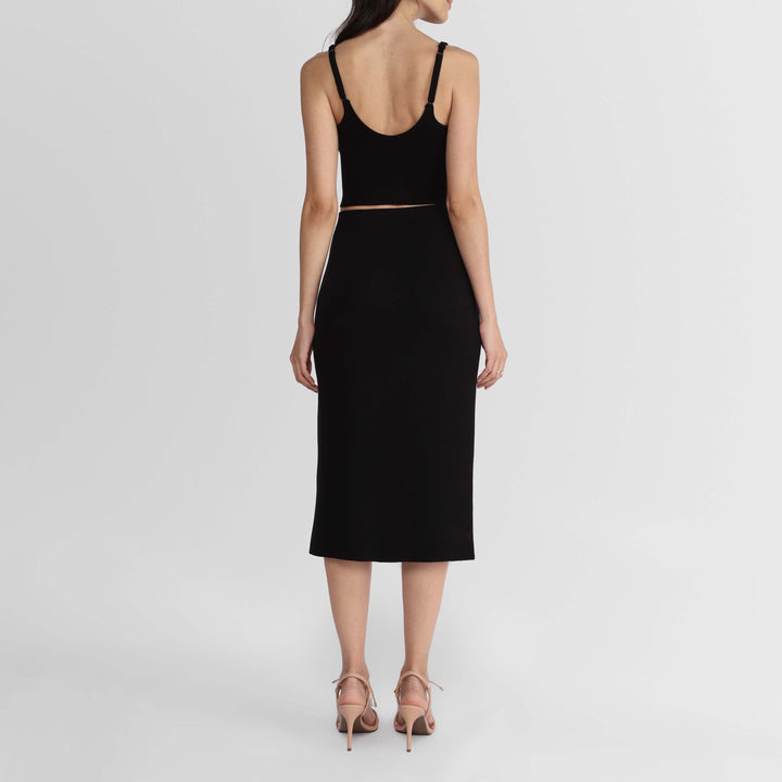 Top Tricot Recorte - Preto