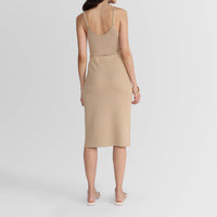 Top Tricot Recorte - Bege