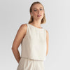 Regata Linho com Viscose Feminina - Bege