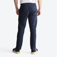 Calça Moletom Textura Leve Masculina - Azul Marinho