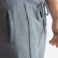 Calça Moletom Textura Leve Masculina - Mescla Escuro