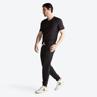 Calça Jogger Moletom Felpa Masculina - Preto