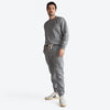 Calça Jogger Moletom Felpa Masculina - Mescla Escuro