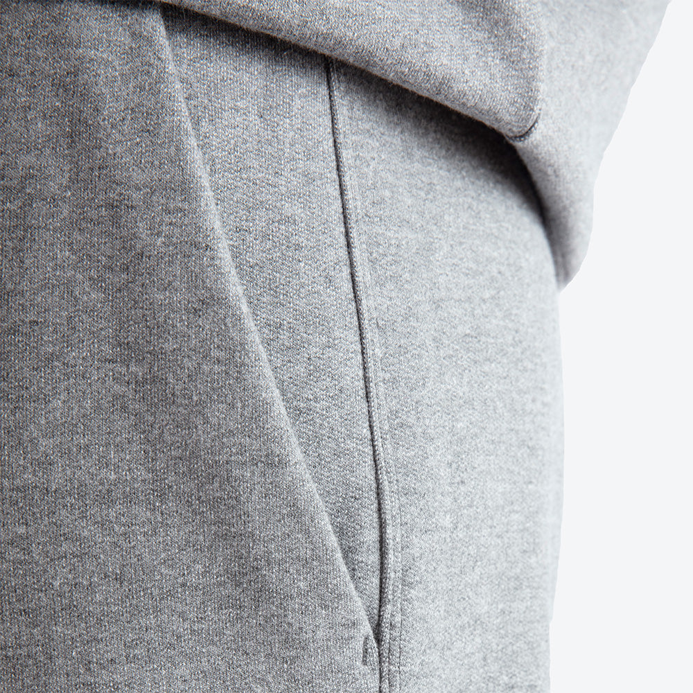 Calça Jogger Moletom Felpa Masculina - Mescla Escuro