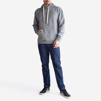 Blusa Moletom Felpa Com Capuz Masculina - Mescla Escuro