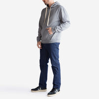 Blusa Moletom Felpa Com Capuz Masculina - Mescla Escuro