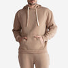 Blusa Moletom Felpa Com Capuz Masculina - Bege Pastel