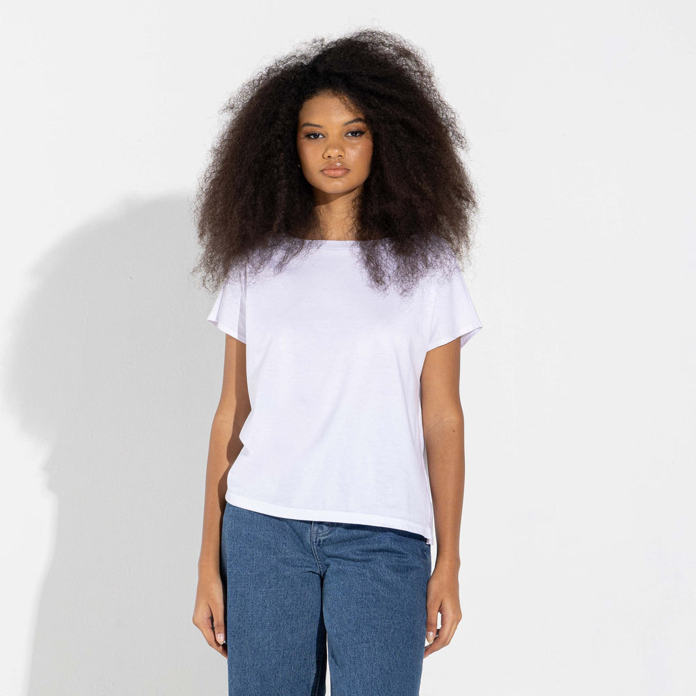 Camiseta Pima Manga Japonesa Feminina | Life Collection - Branco