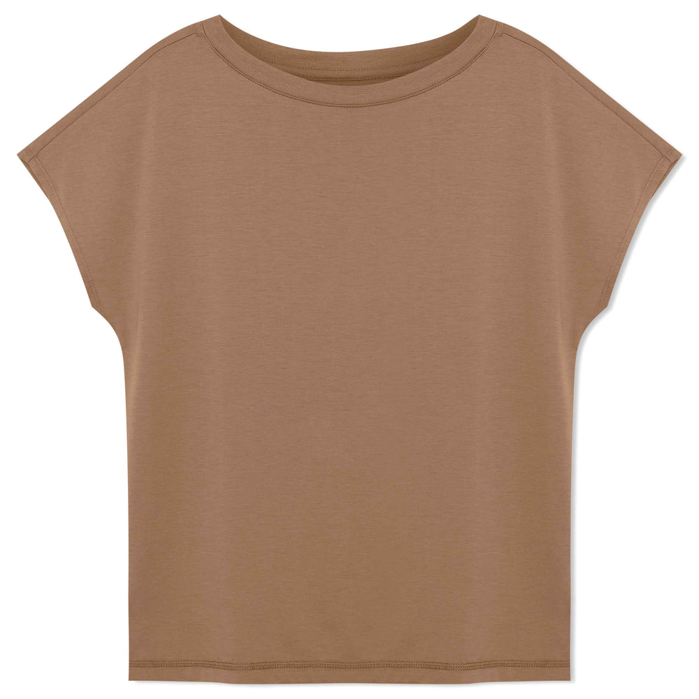 Camiseta Pima Manga Japonesa Feminina | Life Collection - Bege Pastel