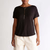 Travel T-shirt Barra Arredondada Feminina - Preto