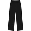Calça Reta Moletom Flanelado Feminina - Preto