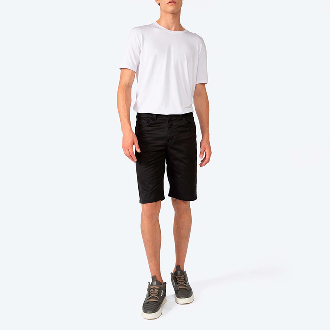 Bermuda Five Pockets Algodão Egípcio - Preto