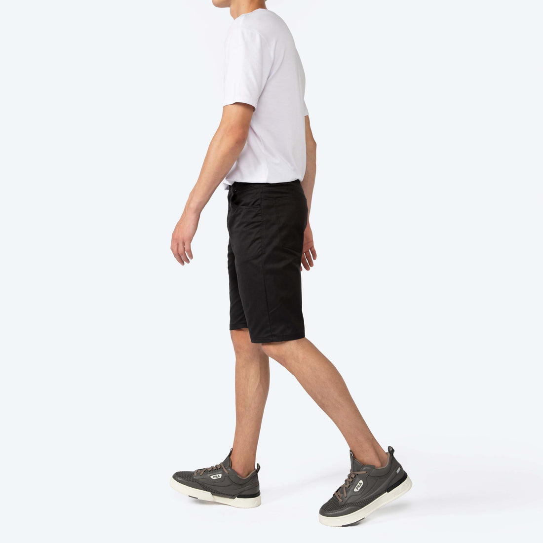 Bermuda Five Pockets Algodão Egípcio - Preto