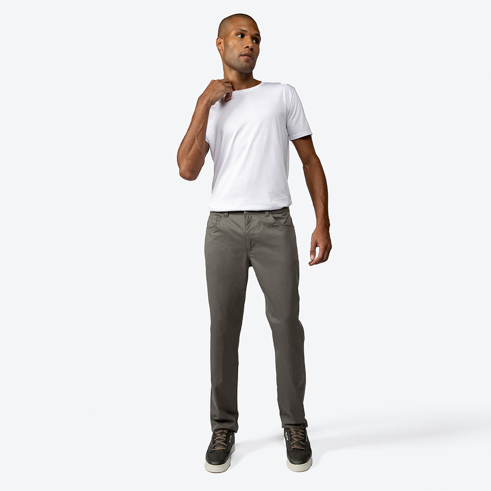 Calça Algodão Egípcio Five Pockets Masculina - Cinza