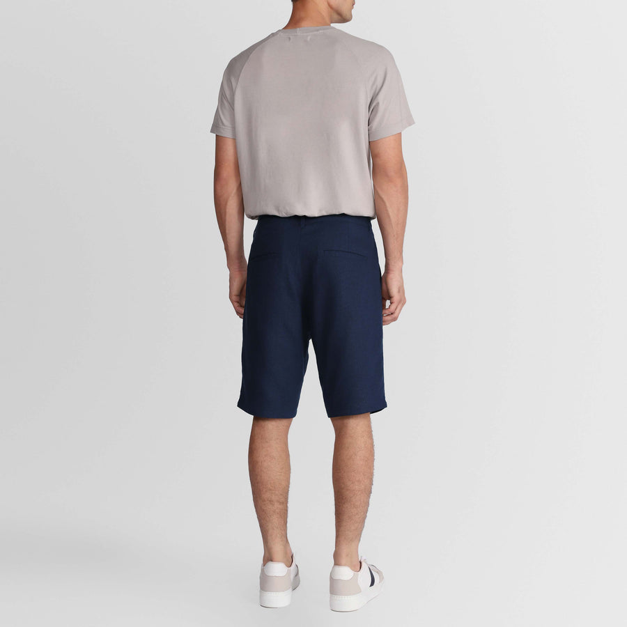 Bermuda Linho Masculina - Azul Marinho