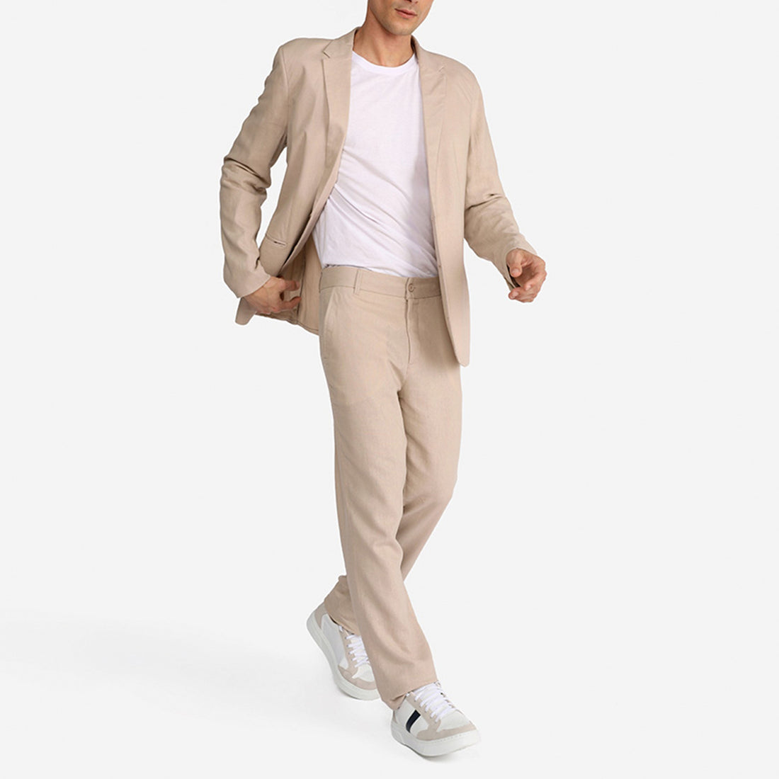 Blazer Linho Masculino - Bege Natural
