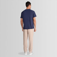 Camiseta Raglan Algodão Masculina - Azul