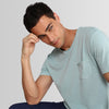 Camiseta com Bolso Masculina - Azul
