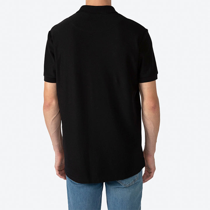 Polo Piquet Pima Masculina - Preto