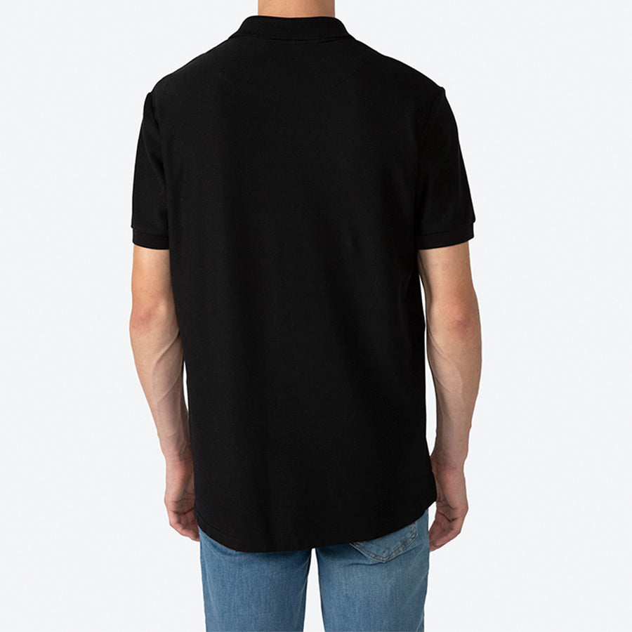Polo Piquet Pima Masculina - Preto