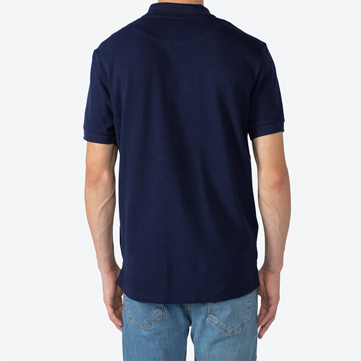 Polo Piquet Pima Masculina - Azul Marinho