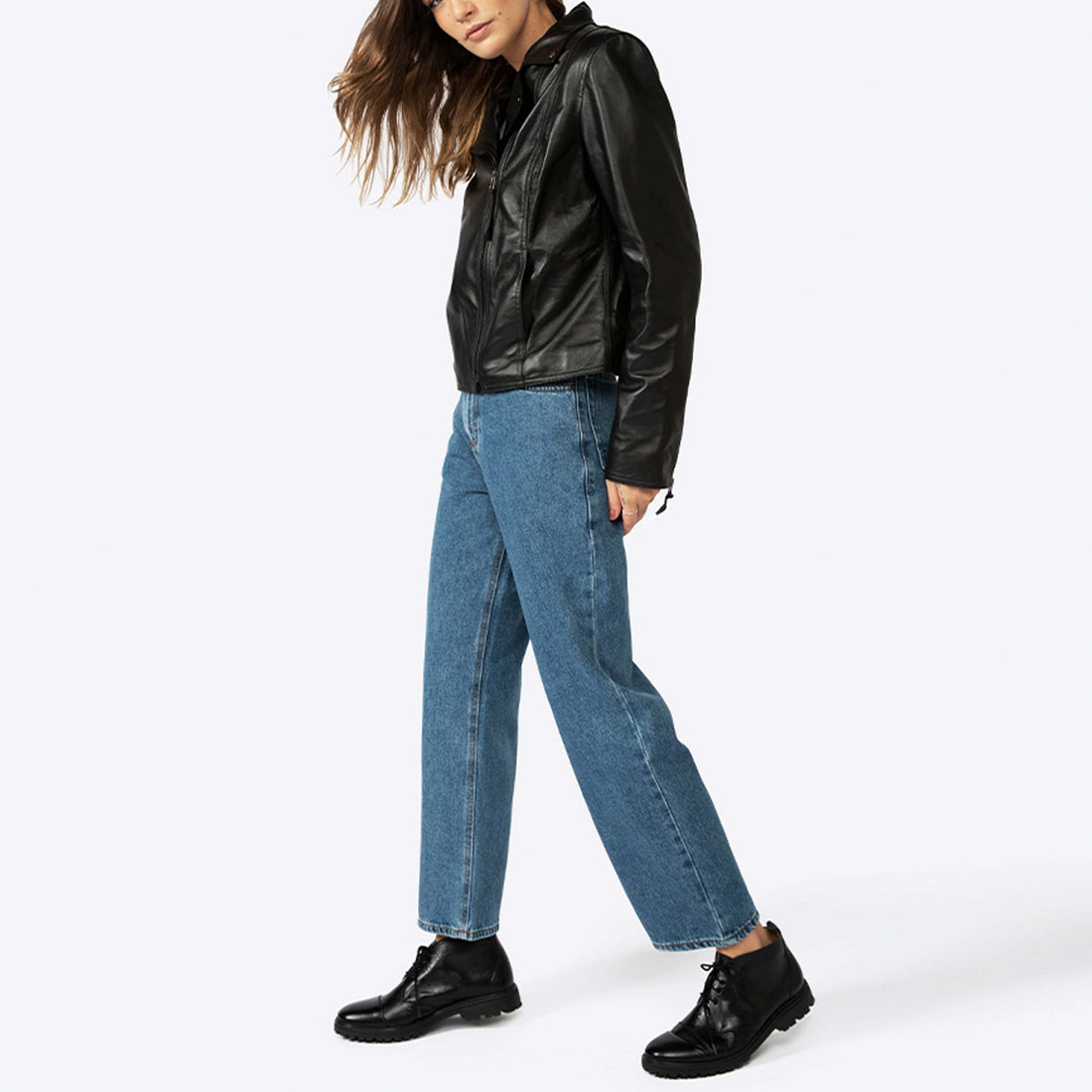 Jaqueta Couro Feminina - Preto